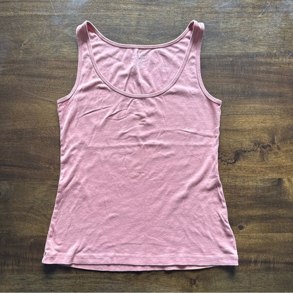 Talbots Rust Orange Pima Cotton Sleeveless Tank Shirt Cami Petite size Small PS - Picture 1 of 6